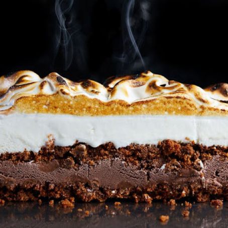 Quick and Easy S'mores Ice Cream Cake